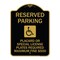 Signmission Reserved Parking Placard or Special License Plates Required Maximum Fine $500, A-DES-BG-1824-23056 A-DES-BG-1824-23056 - alternate 1